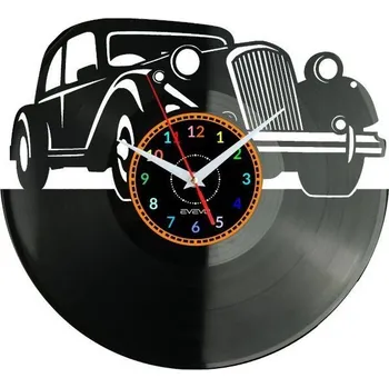 Hodiny Staré Auto Nástěnné Hodiny Vinylová Deska Moderní Dekorativní Jako Dárek