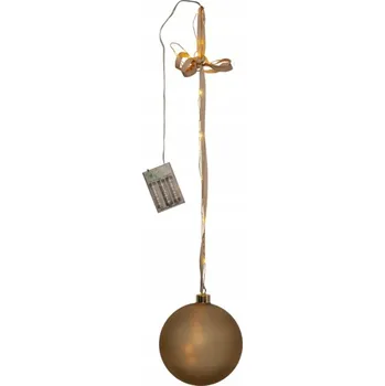 Vánoční dekorace Vánoční Koule skleněná s LED podsvícením BLISS 15 cm na baterie