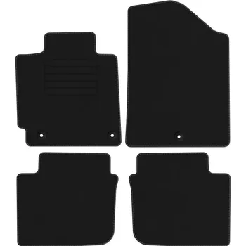 autokoberec Velurové autokoberce s upevněním v sadě Edecor