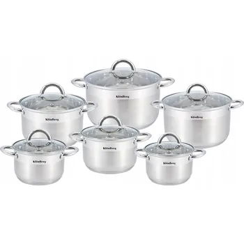 Sada hrnců Klönberg PREMIUM nerezová ocel 12 ks.