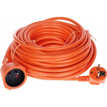 Prodlužovací kabel Síťový prodlužovač PR-160 1-zásuvka s uzemněním 20m oranžový (3x1,5mm)