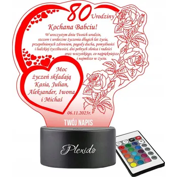 Lampička Plexido vícebarevná Noční lampa