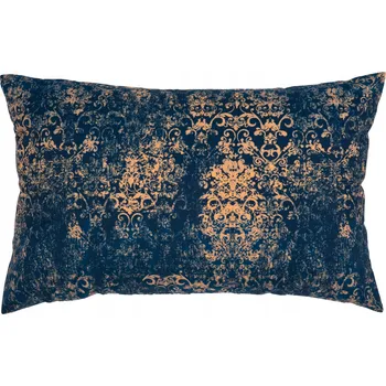 Polštář Dekorační Polštář VINTAGE TMAVĚ MODRÁ 45x140