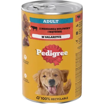 Krmivo pro psa PEDIGREE vlhké krmivo pro psy hovězí a játra v želé konzerva 1200 g