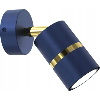 Nástěnné svítidlo Nástěnné svítidlo JOKEYS tmavě modré chrom GU10 nastavitelná trubice