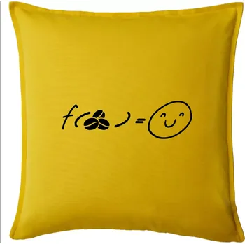 Polštář Matematická funkce - káva - Polštář 50x50 - 50x50 - Pouze potah ( Žlutá )