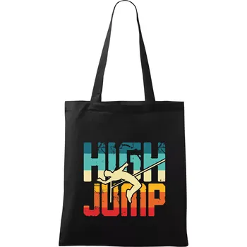 Nákupní taška High jump - Taška bavlněná - 42 x 38 cm ( Černá )