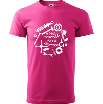 Automechanik - Když to neopraví táta - Klasické pánské triko vyšší gramáže - XS ( Purpurová )