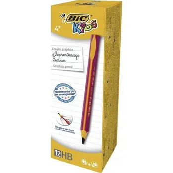 Grafitová tužka Tužka pro učení psaní, tužky pro učení psaní, dětské stylusy, tuhy BIC H, HB, 12 ks