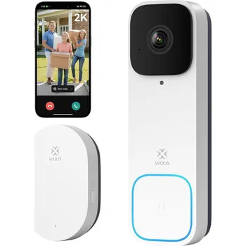 IP kamera Videotelefon Woox Full HD, bezdrátový i drátový, bílý