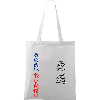 Judo Czech - Taška bavlněná - 42 x 38 cm ( Bílá )