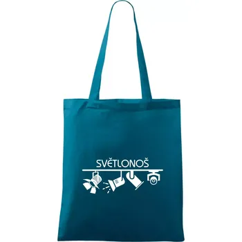 Osvětlovač - světlonoš - Taška bavlněná - 42 x 38 cm ( Petrolejová )