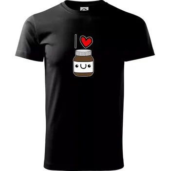 Pánské tričko I love nugeta - Triko extra velké (5-8XL) - 6XL ( Černá )