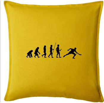 Polštář Evoluce stolní tenis - Polštář 50x50 - 50x50 - Pouze potah ( Žlutá )
