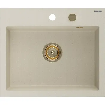 Granitový dřez Jednokomorový dřez Mexen Oscar granit béžový