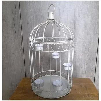 Svícen Klec svícen kovová závěsná