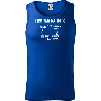 Jsem táta na 101 procent - Tílko pánské Core - S ( Královská modrá )