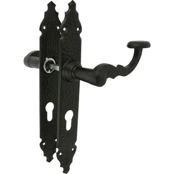 Dveřní kování Klika/klika PZ90 černá mod.100