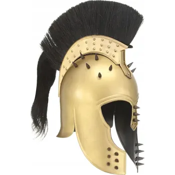 Replika zbraně Replika starověké řecké helmy, LARP, mosaz