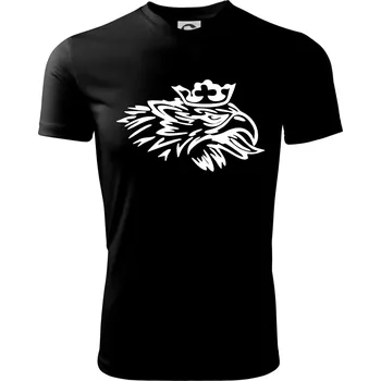 Chlapecké tričko Rozezlený orel - Dětské triko sportovní (dresovina) - 122 cm/6 let ( Černá )