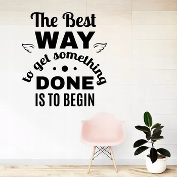 Samolepící dekorace The best way to get something - vinylová samolepka na zeď 75x67cm