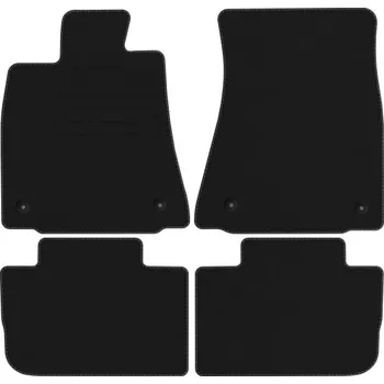 autokoberec Velurové autokoberce s upevněním v sadě Edecor