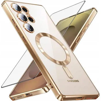 Pouzdro na mobilní telefon Zadní Kryt Erbord pro Samsung Galaxy S25 Ultra zlatý