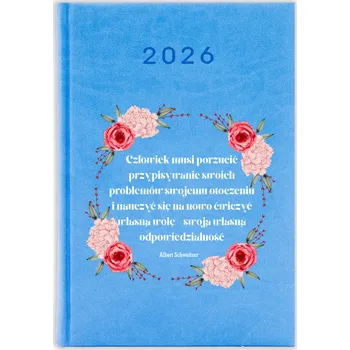 Kalendář Knižkový kalendář 2026 A5 FunnyCase modrý