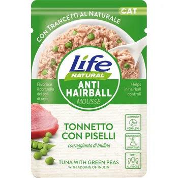 Krmivo pro kočku Life Cat Hairball Krmivo Pro Kočky Tuňák Hrášek 70 g
