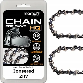 Pilový řetěz 2x Řetěz 35 cm pro motorovou pilu Jonsered 2117, 1,3 mm, 3/8", 52 článků