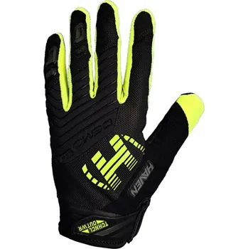 Cyklistické rukavice rukavice HAVEN DEMO NEO LONG černo/zelené