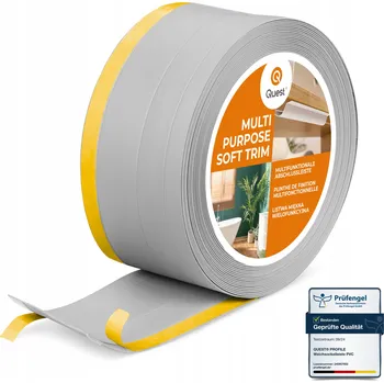 Podlahová lišta PVC lišta Quest 1 x 120, délka 500 cm, šedá