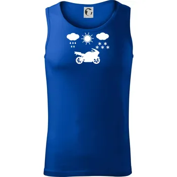 Motorkář za každého počasí - silnice - Tílko pánské Core - L ( Královská modrá )