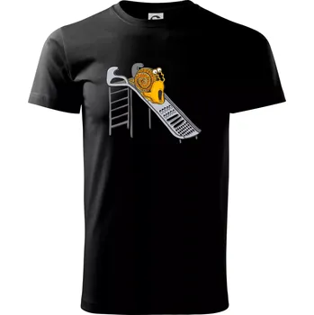 Pánské tričko To bude ale drsný nářez (Pecka Design) - Triko extra velké (5-8XL) - 6XL ( Černá )