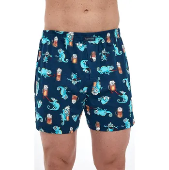 Trenýrky Boxerky Cornette Classic 001/175 S-2XL tmavě modrá XL
