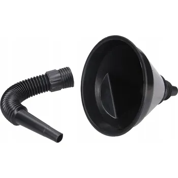 Kanystr Trychtýř na palivo plastový rovný s nálevkou 140mm