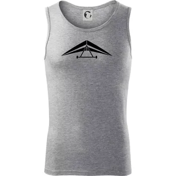 Rogalo jednoduché - Tílko pánské Core - S ( Tmavě šedý melír )