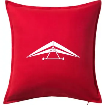 Polštář Rogalo jednoduché - Polštář 50x50 - 50x50 - Včetně výplně ( Červená )