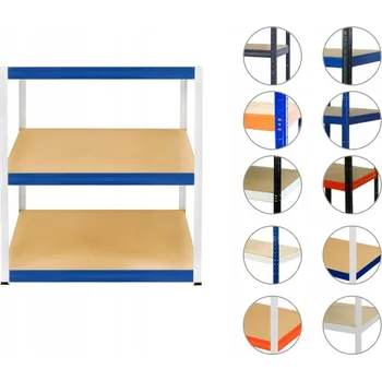 Dílenský regál Garážový regál Helios 106x120x30 cm, 3 police, nosnost 400 kg