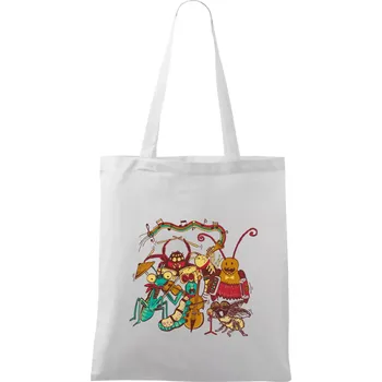 Nákupní taška Muzikanti vyhrávají (Pecka Design) - Taška bavlněná - 42 x 38 cm ( Bílá )