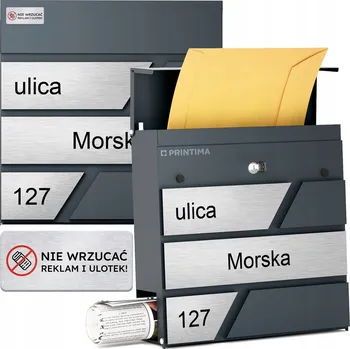 Železářství Poštovní schránka vhoz Printima šedá