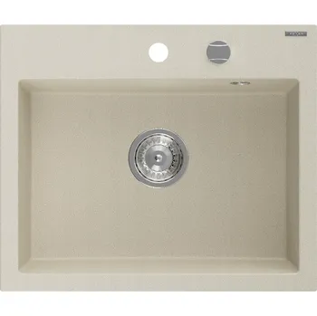 Granitový dřez Jednokomorový dřez Mexen Oscar granit béžový