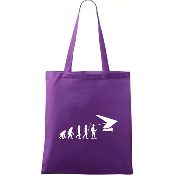 Evoluce rogalo - Taška bavlněná - 42 x 38 cm ( Fialová )