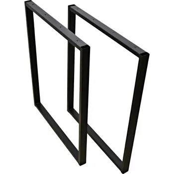 Obraz KOVÁNÍ - KOVOVÉ NOHY KE STOLU, STOLKU, ČERNÉ, 60x47 CM, LOFT INDUSTRIAL 4x2 CM