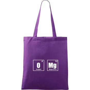 Tabulka OMG O MG - Taška bavlněná - 42 x 38 cm ( Fialová )