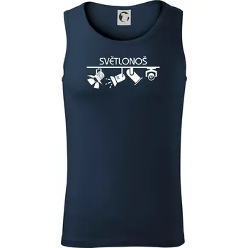 Pánské termoprádlo Osvětlovač - světlonoš - Tílko pánské Core - M ( Námořní modrá (velmi tmavá - téměř černá) )