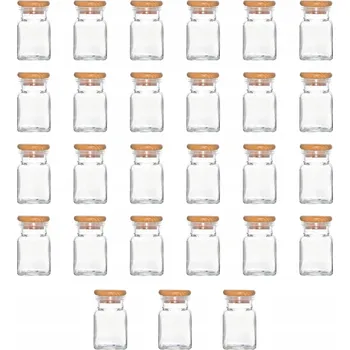 Dóza na potraviny Skleněné dózy na koření Zaplanowane 150 ml 27 kusů