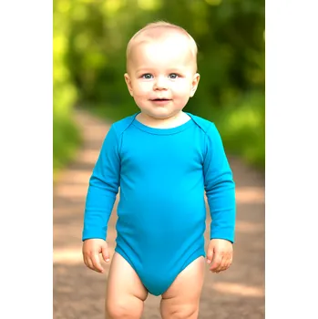 Kojenecký body FARMERS® Dětské bambusové body - různé barvy Barva: Modrý tyrkys, Velikost: 50