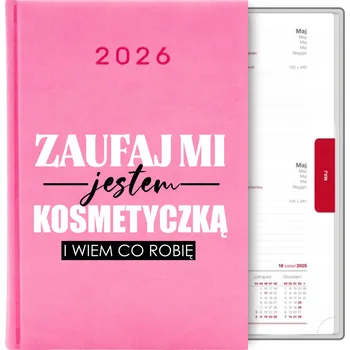 Kalendář Knižkový kalendář 2026 A5 růžový