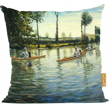 Polštář Polštář Plavba lodí na řece Yerres Gustave Caillebotte